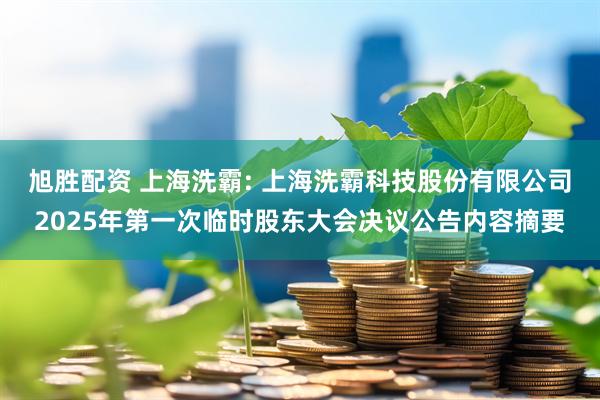 旭胜配资 上海洗霸: 上海洗霸科技股份有限公司2025年第一次临时股东大会决议公告内容摘要